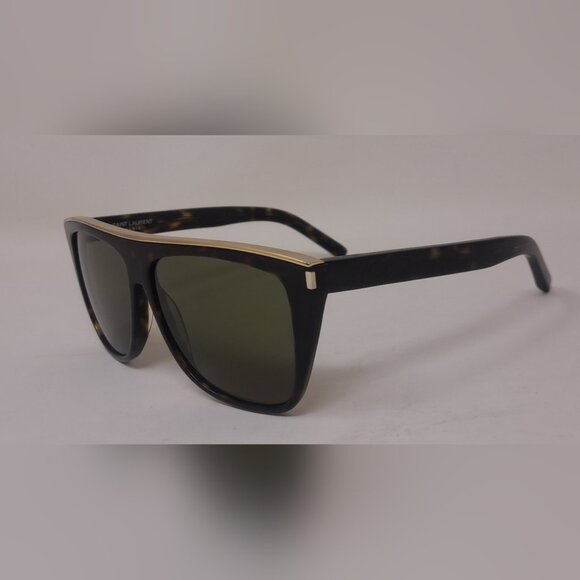 Saint Laurent Sunglasses SL1 Combi 004 Havana Gold Unisex Square Italy 59-13-140 main image 3